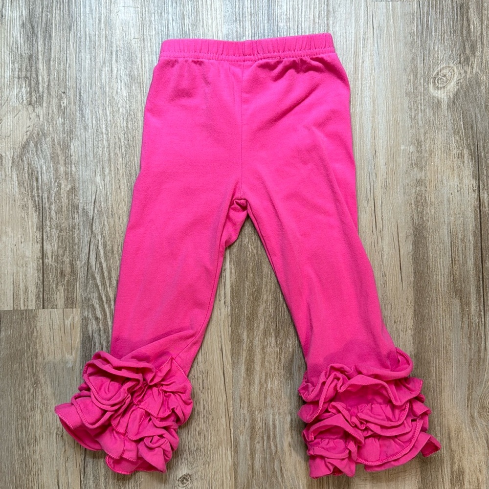 Pink Ruffe Pants 12-18m